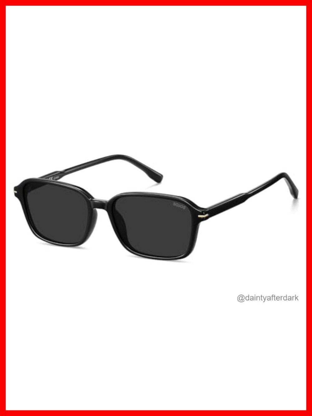 Retro Rectangular Polarized Sunglasses UV Protection Square Frame SJ2663